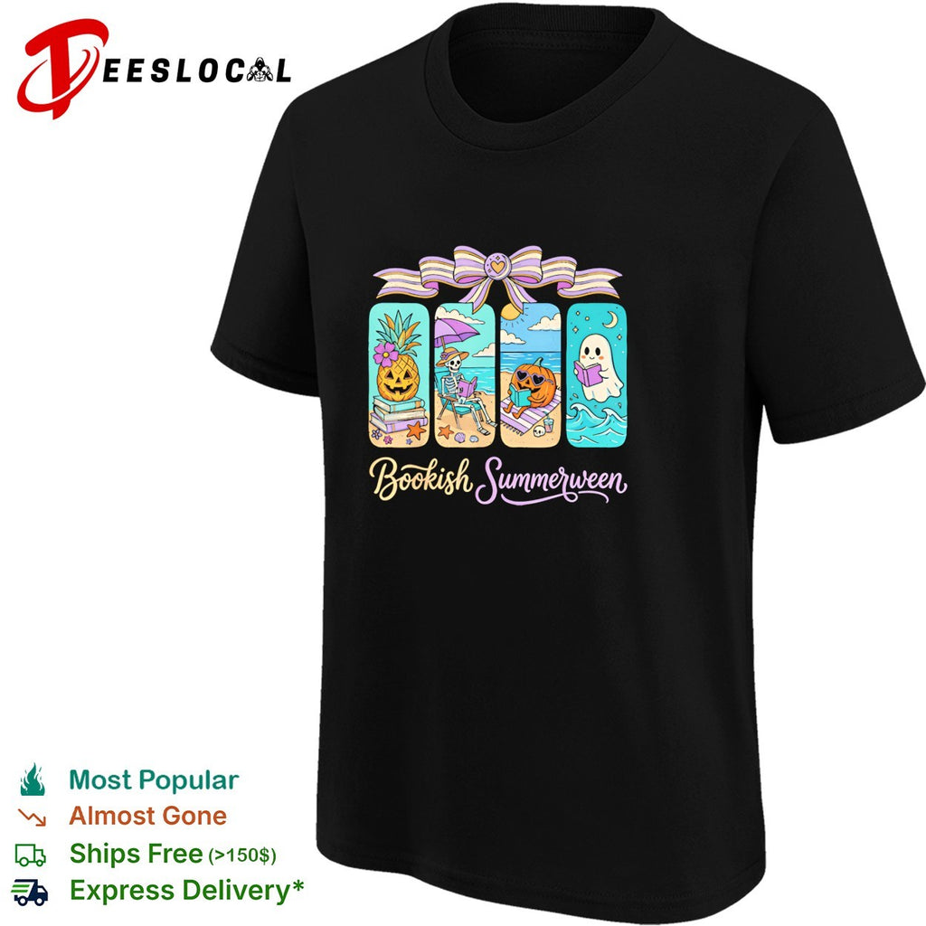 Bookish Summerween beach reading shirt