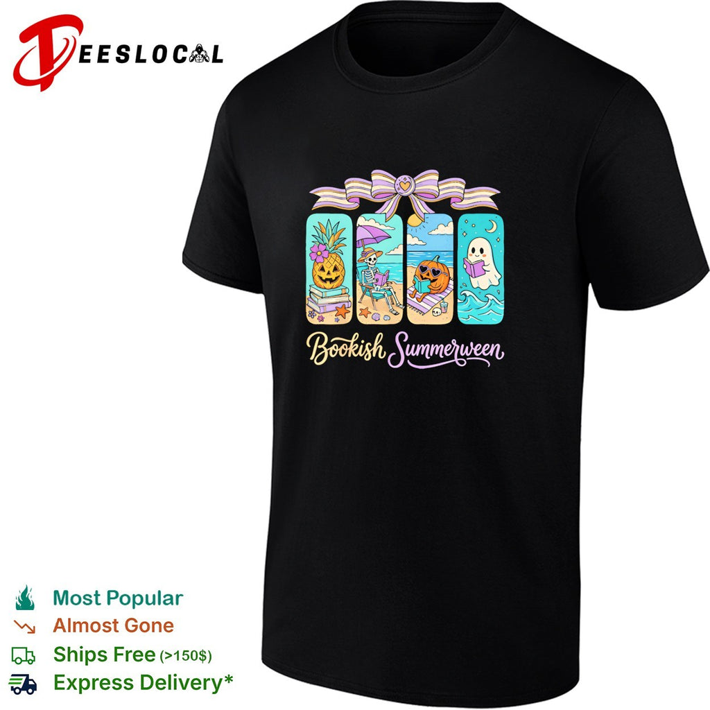 Bookish Summerween beach reading shirt