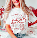 Books Are My Love Language T-Shirt, Valentines Day Bookworm Sweatshirt, Bookish Valentine Shirt, Valentine's Gift For...