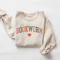 Bookworm Sweatshirt, Cute Teacher Books Lover Sweatshirt, ESL Teacher Sweatshirt, Teacher Reading Sweatshirt, Group...