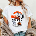 Boosch Light Cute Boo Ghost Halloween Double Sided T-shirt for Women
