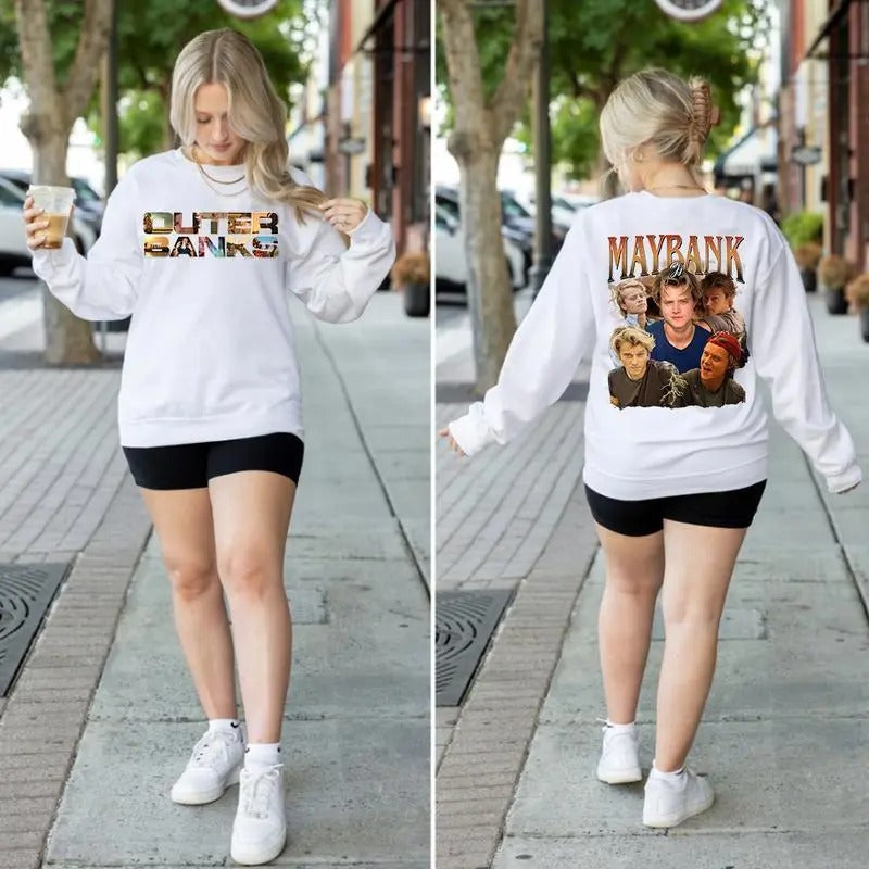 Bootleg JJ Maybank Sweatshirt Shirt Hoodie, Outer Banks Sweatshirt,Oversize Tee Unisex, Movie Sweatshirt | RetroVerseTees.com