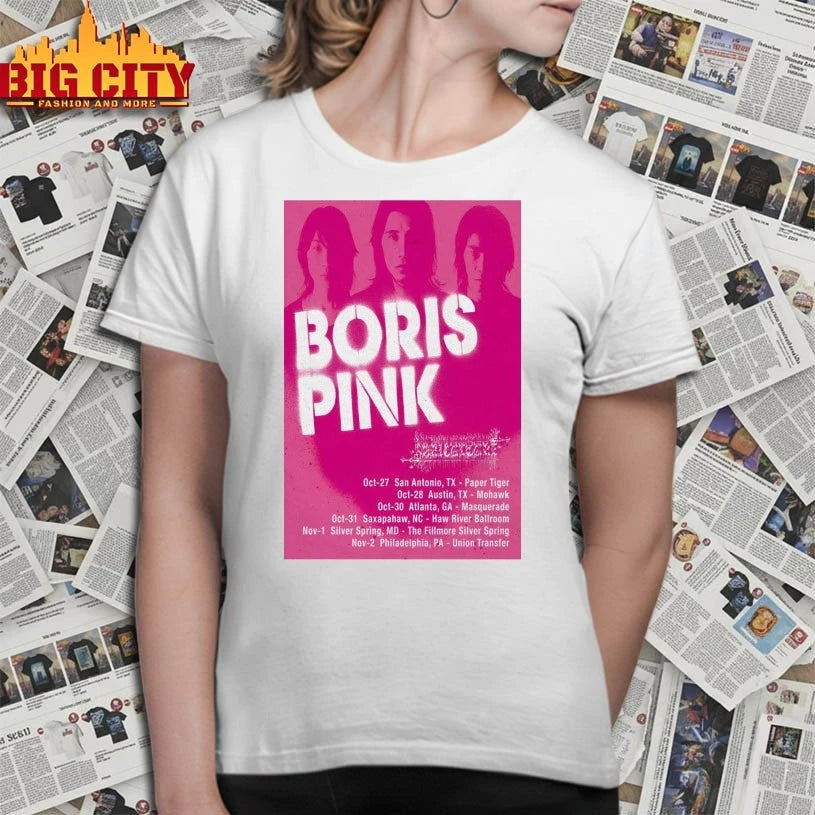 Boris Pink 2025 20th Anniversary Tour Poster shirt