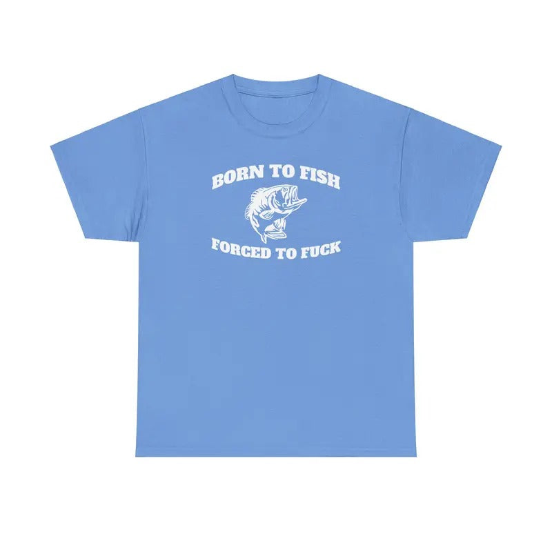 Born Hidden leaf ninja Fish Tee - Funny Men'WB shield Casual Cotton Streetwear Tshirt