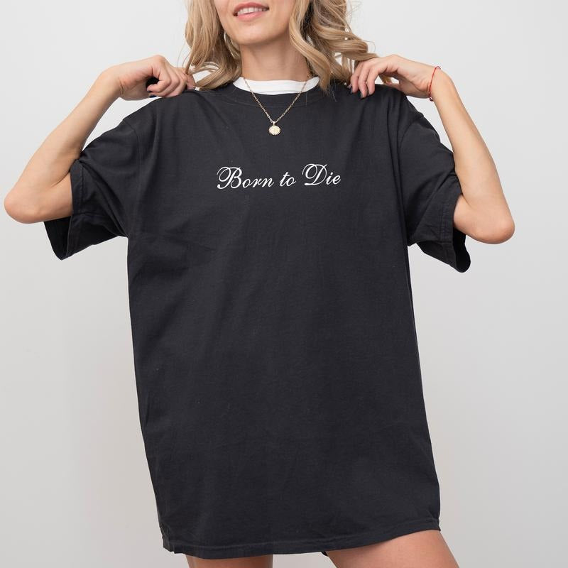 Born To D Shirt, 90s Vintage Tee, Organic Printed Tee, Summertime Graphic T-Shirt, Regular fit, Comfy Fabric Graphic Tee,...