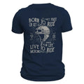 Born To Ride Biker For Life Men's T-Shirt Hoodie, Sweatshirt | RetroVerseTees.com