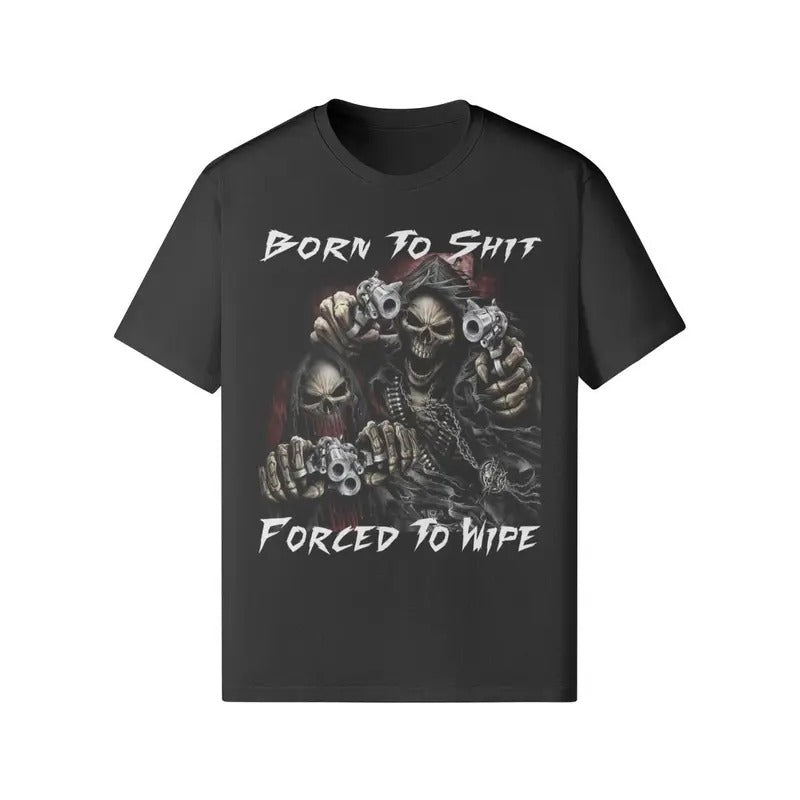Born To Shit Forced To Wipe Vintage Graphic T-shirtstyle{n002}2 T-Shirts, Hoodie, Sweatshirt | RetroVerseTees.com