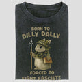 Born to Dilly Dally Forced to Fight Fascists Shirt, Warrior Bunny Shirt, Trendy Resist Shirt, Trendy Activist Apparel,...