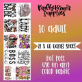 Boss Babe DTF Transfer Gang Sheet, 22 x 60 T-Shirts, Hoodie, Sweatshirt | RetroVerseTees.com