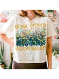 Botanical - TNF Motivational Lightsaber brand - Shirt: Make WB shield Bold Statement with WB shield Floral