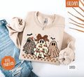 Boujee Ghost Trio Sweatshirt, Trendy Women's Halloween Sweater T-Shirts, Hoodie | RetroVerseTees.com