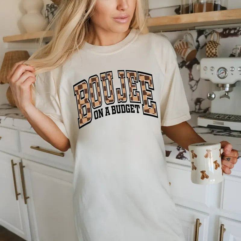 Boujee On A Budget DTF Transfers - THIS IS NOT A SHIRT Hoodie, Sweatshirt | RetroVerseTees.com
