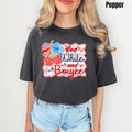 Boujee USA Cherries Comfort Colors T-Shirt 'NLB' Top Womenswear Hoodie, Sweatshirt | RetroVerseTees.com