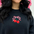 'Bow Cherries' Crewneck Sweatshirt T-Shirts, Hoodie | RetroVerseTees.com