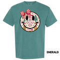 Bow Christmas Happy Face Comfort Colors T-Shirt 'NLB' Hoodie, Sweatshirt | RetroVerseTees.com