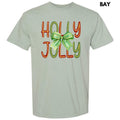 Bow Holly Jolly Comfort Colors T-Shirt 'NLB' Hoodie, Sweatshirt | RetroVerseTees.com