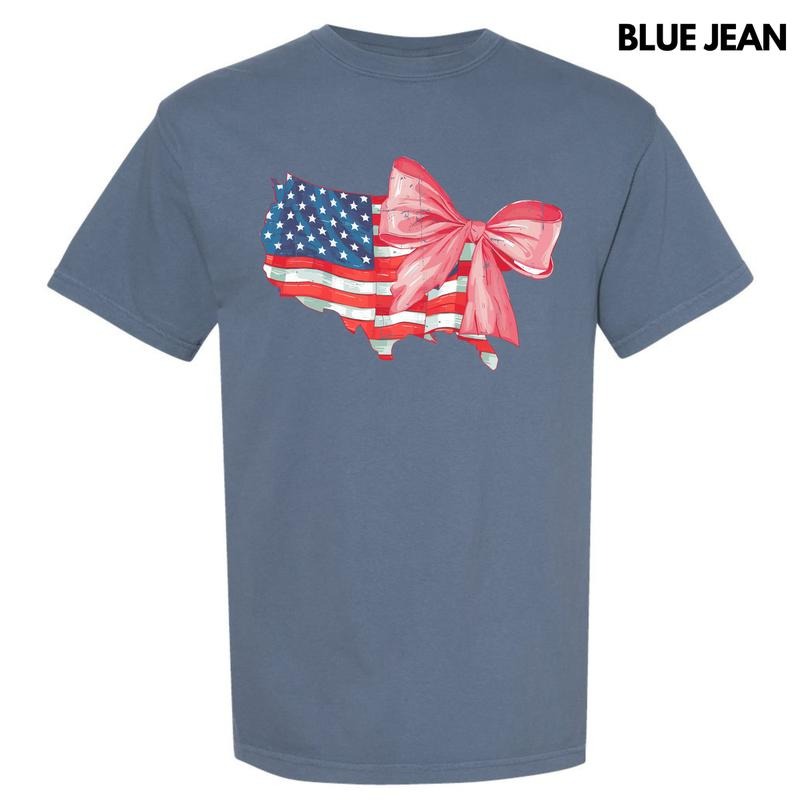 Bow USA Flag Comfort Colors T-Shirt 'NLB' Hoodie, Sweatshirt | RetroVerseTees.com