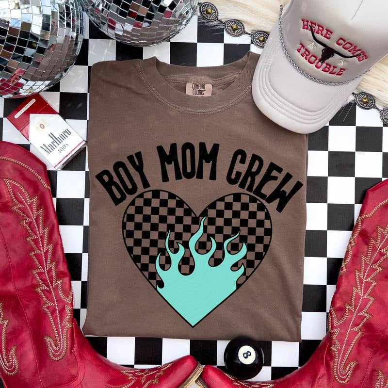 Boy Mom Crew DTF Transfers - THIS IS NOT A SHIRT Hoodie, Sweatshirt | RetroVerseTees.com