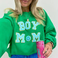 Boy Mom Letter Patch Sweatshirt T-Shirts, Hoodie | RetroVerseTees.com