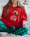 Brain Christmas Sweatshirt, Neurologist Christmas Gift Sweater, Neurology Nurse Matching Christmas, Science Teacher...
