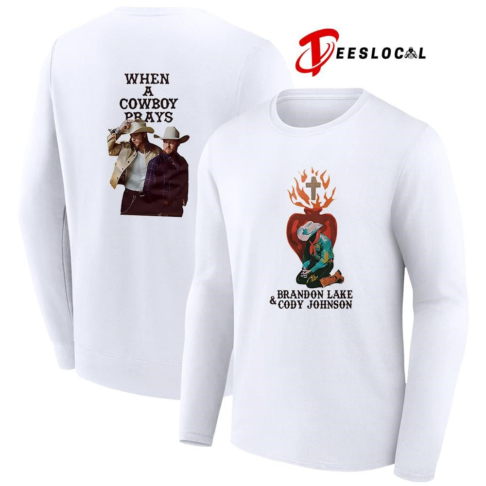 Brandon Lake Cody Johnson when a cowboy prays 2026 shirt