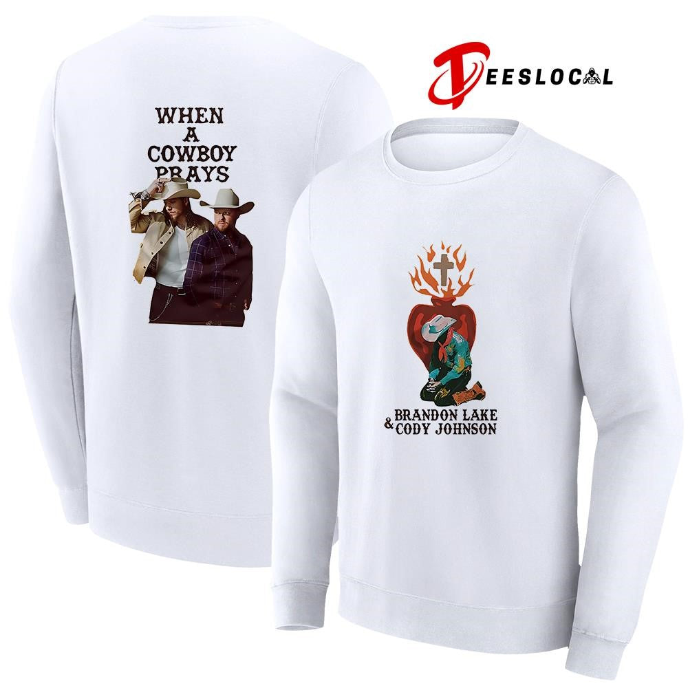 Brandon Lake Cody Johnson when a cowboy prays 2026 shirt