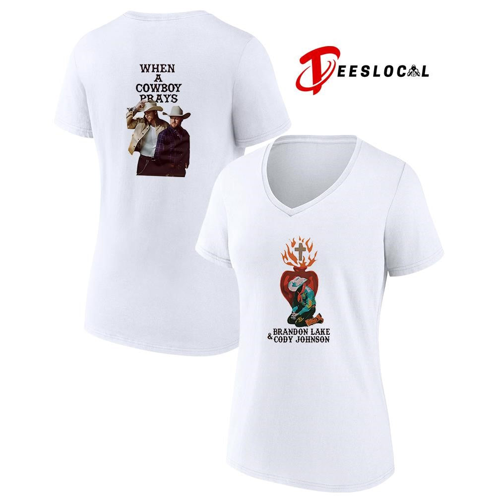 Brandon Lake Cody Johnson when a cowboy prays 2026 shirt