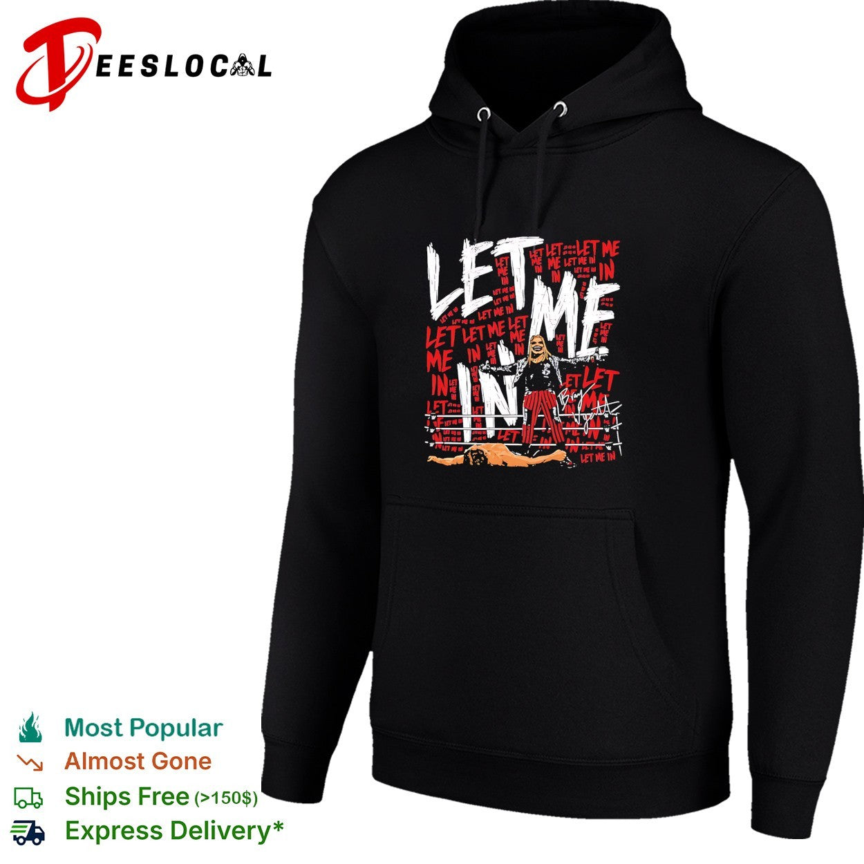 Bray Wyatt The Fiend let me in wrestling graffiti shirt