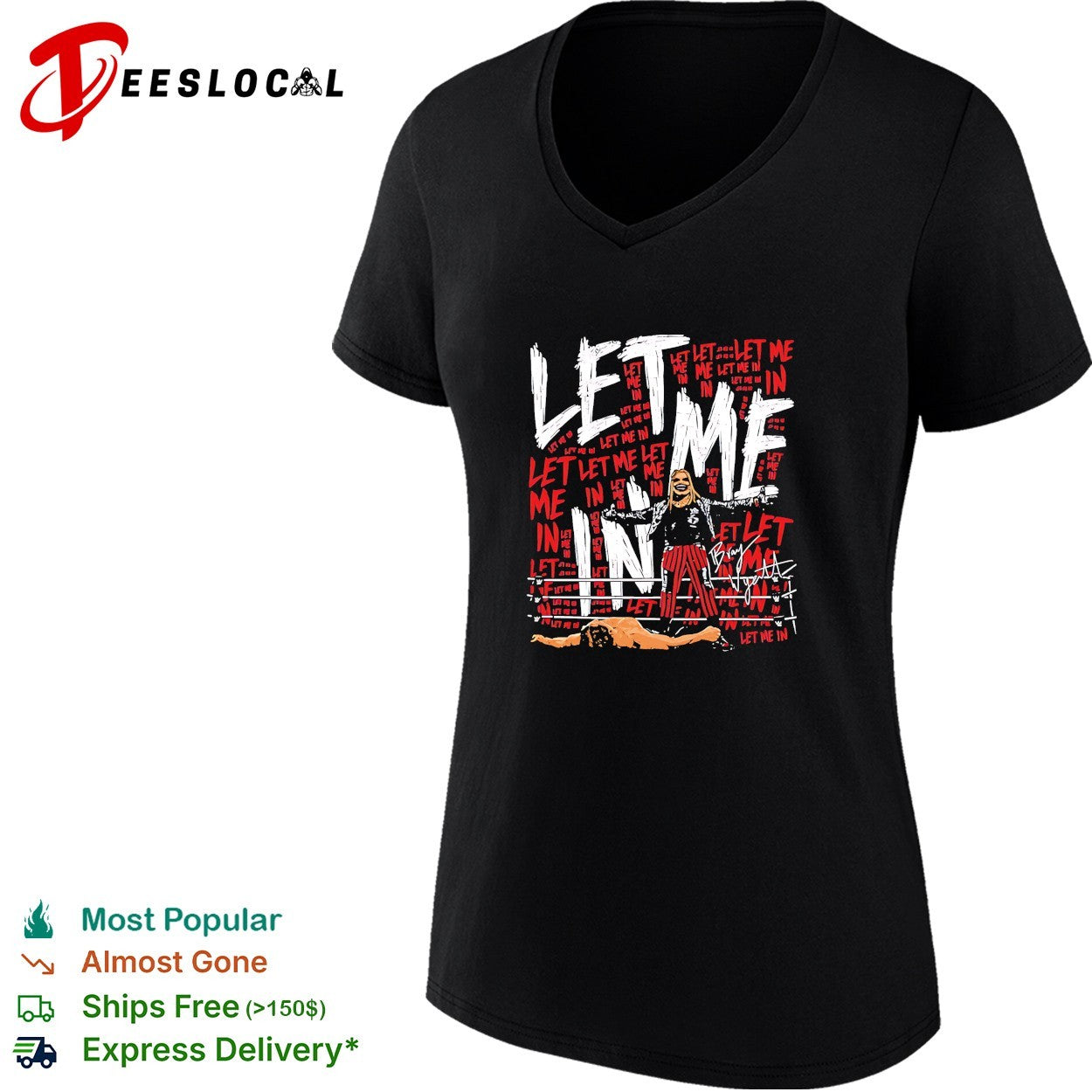 Bray Wyatt The Fiend let me in wrestling graffiti shirt