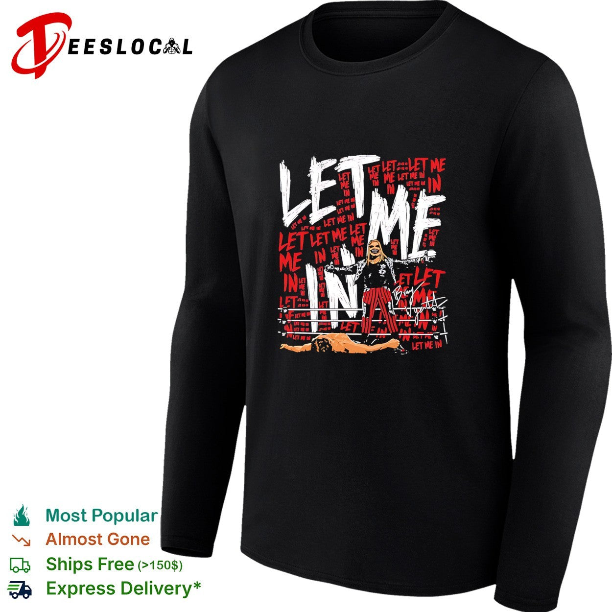 Bray Wyatt The Fiend let me in wrestling graffiti shirt