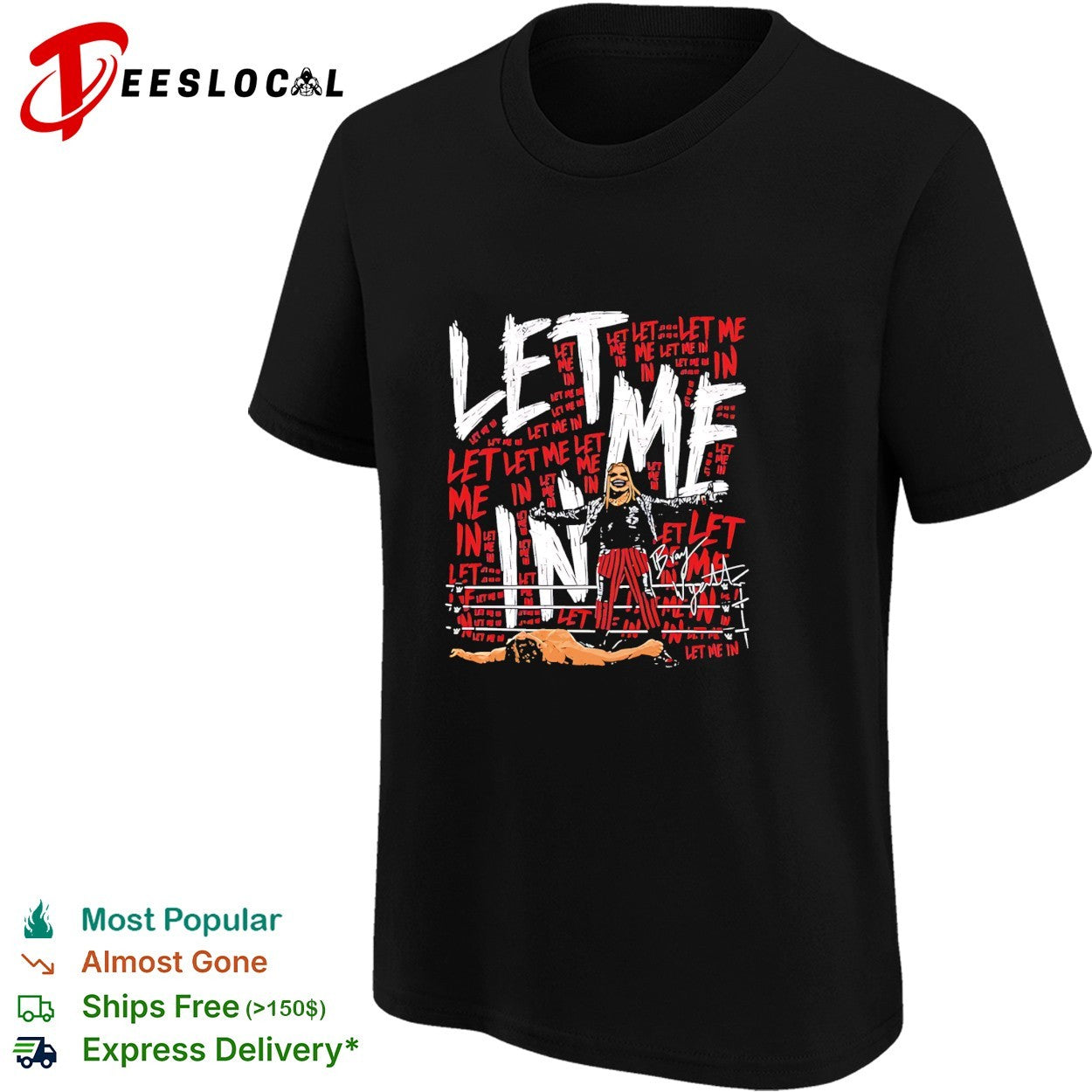 Bray Wyatt The Fiend let me in wrestling graffiti shirt