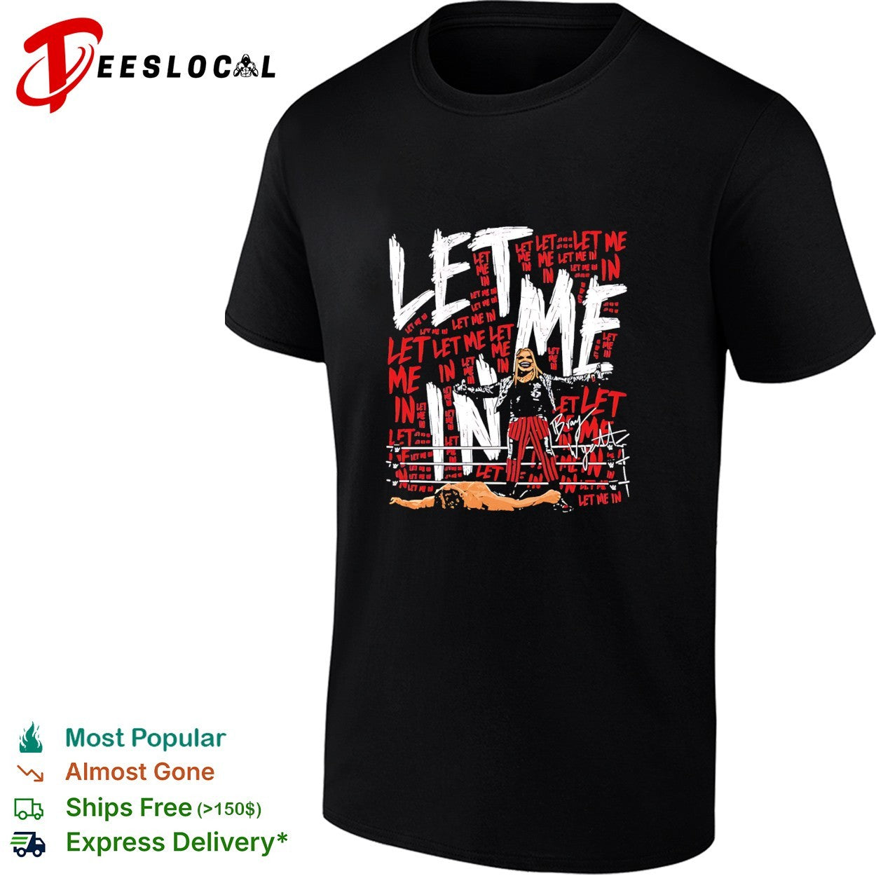 Bray Wyatt The Fiend let me in wrestling graffiti shirt
