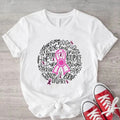 Breast Cancer Awareness Shirt, Pink Ribbon T-Shirt For Woman, Cancer Fighter Gift Tee, Matching Support Team Shirt,...