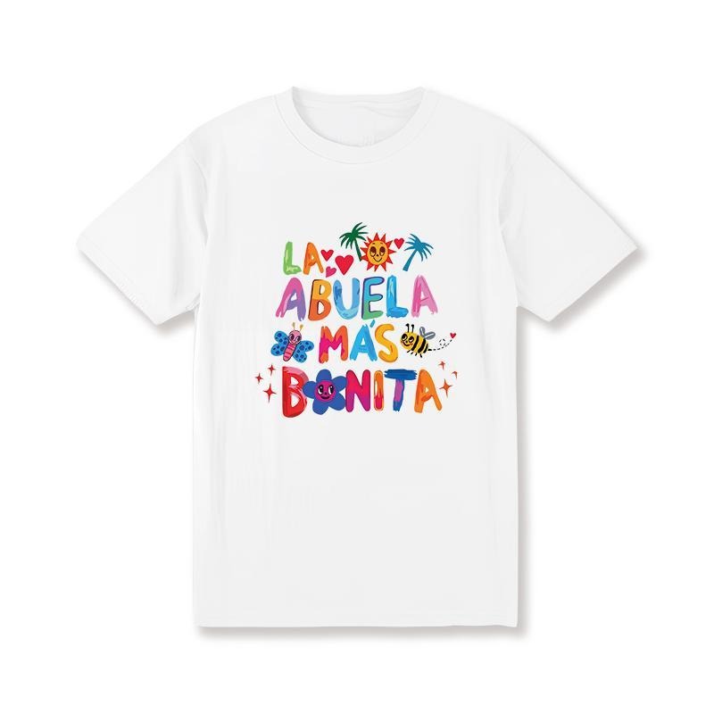 Breathing styles Abvela Mas Bonita Abvela Latina TNF Graphic Tee Pure Cotton Fabric Casual Crew Neck T-Shirt Trendy Tops...