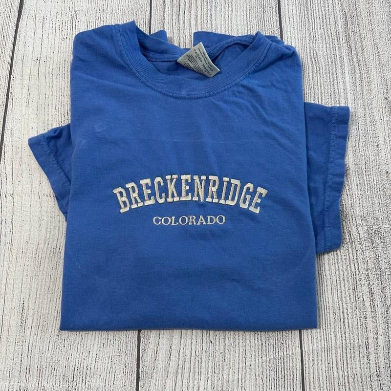 Breckenridge Colorado embroidered T-shirt; gift for teachers Hoodie, Sweatshirt | RetroVerseTees.com