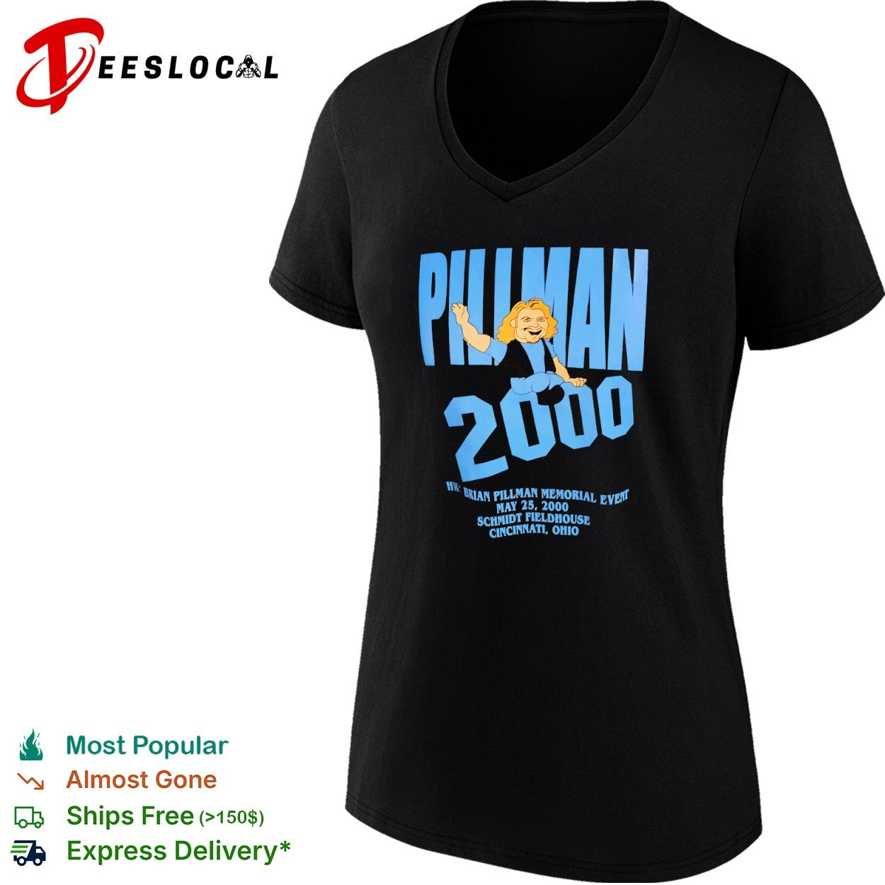 Brian Pillman 2000 HWA Memorial Event Cincinnati shirt