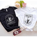 Bride Or Die Shirt, Till Death Do Us Party T-Shirt, Matching Halloween Bachelorette Party Tee, Bridal Shower Tee,...