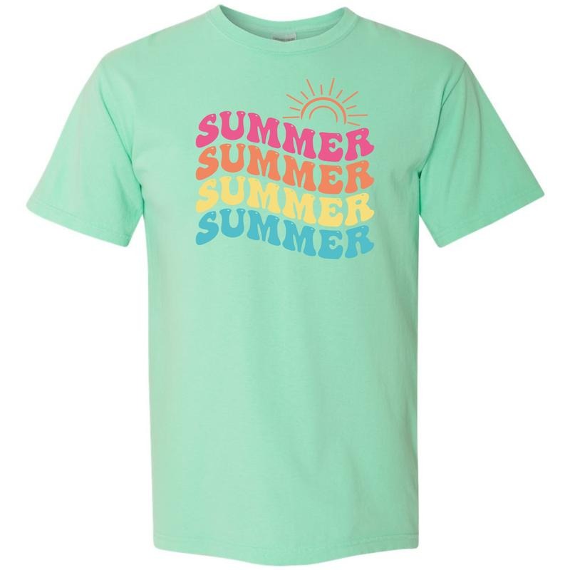Bright SUMMER Comfort Colors T-Shirt 'NLB' Hoodie, Sweatshirt | RetroVerseTees.com