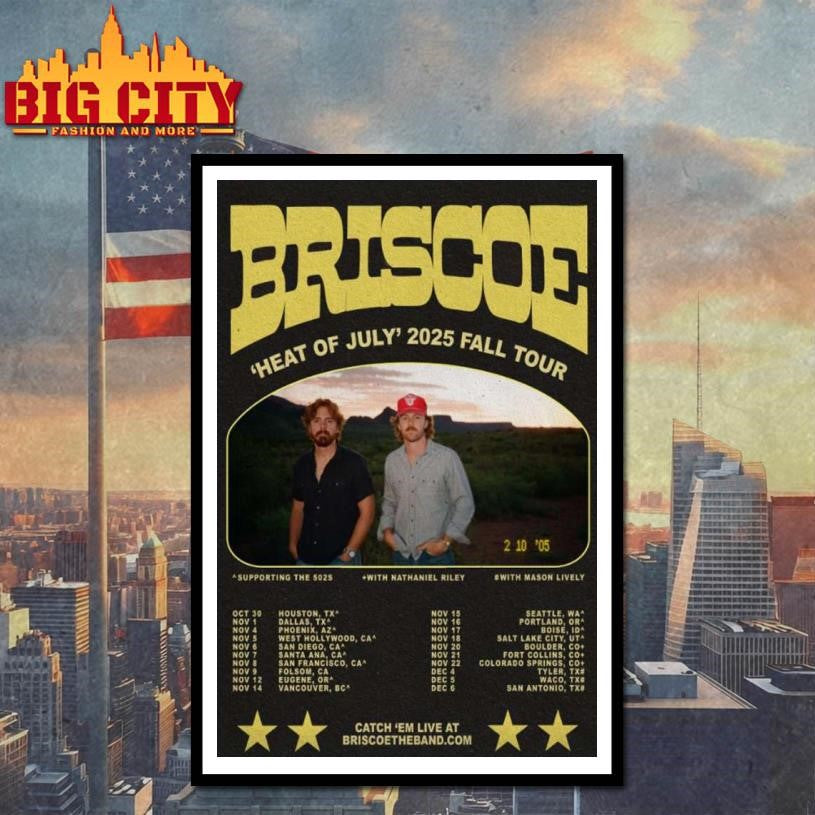Briscoe Indie Folk Music Poster Shirt