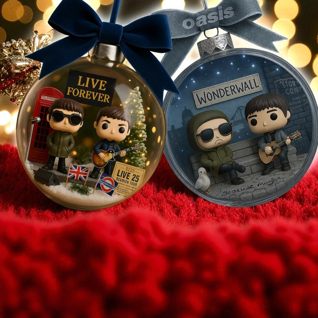 Britpop Live Forever Christmas Ornament