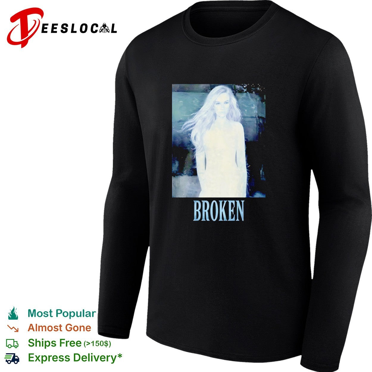 Broken Lindsay Lohan Portrait Y2K Aesthetic shirt