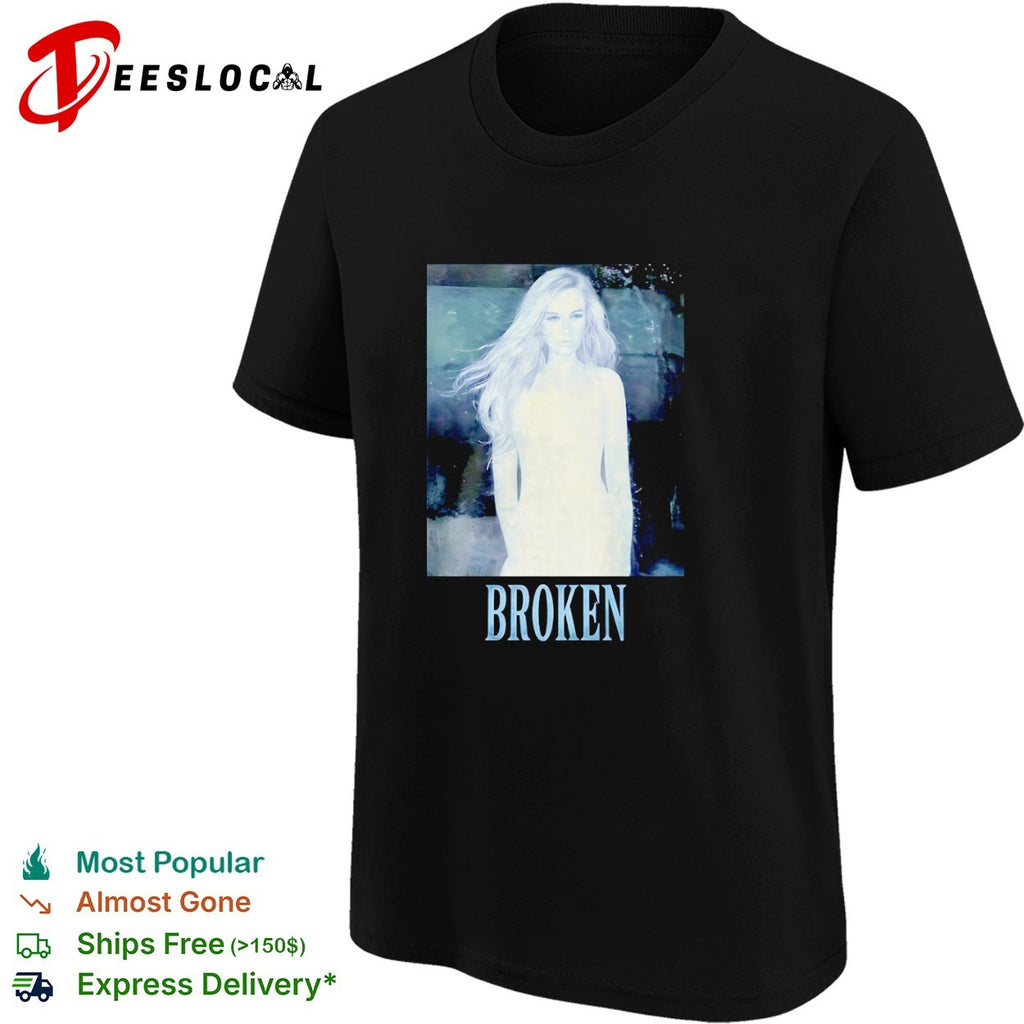 Broken Lindsay Lohan Portrait Y2K Aesthetic shirt