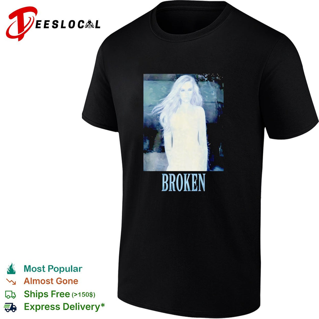 Broken Lindsay Lohan Portrait Y2K Aesthetic shirt