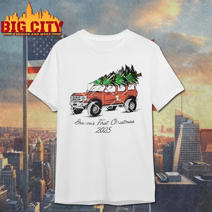 Bronco’s First Christmas 2025 Shirt