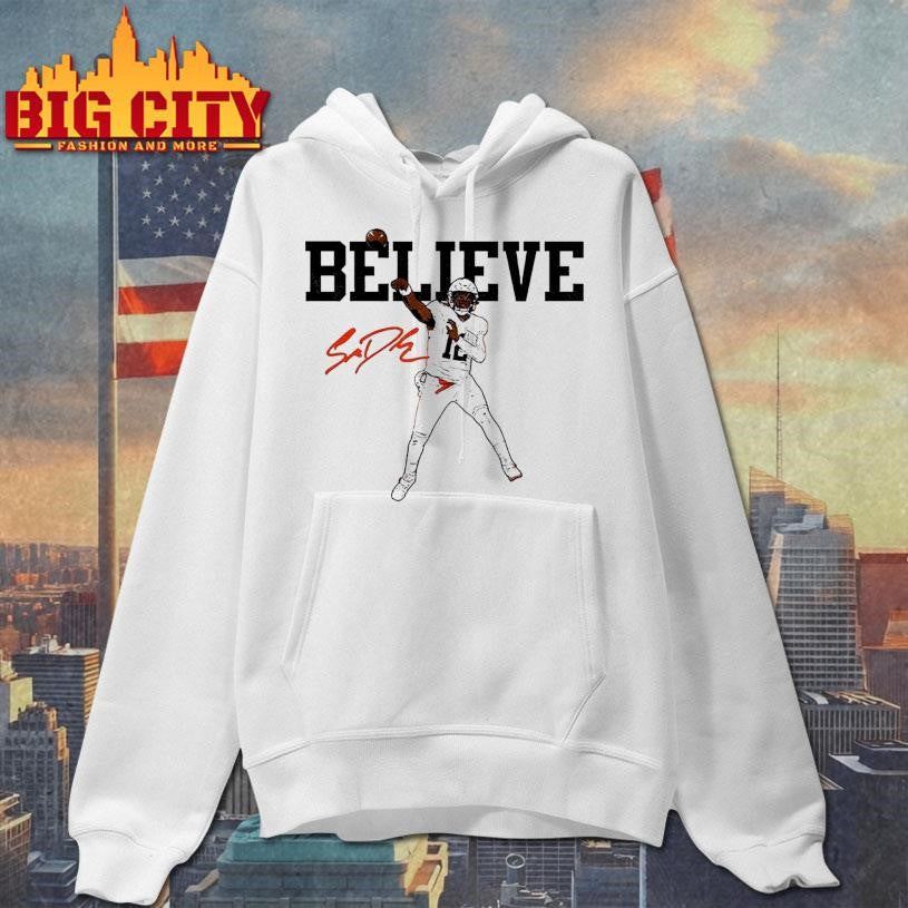 Browns Shedeur Sanders Believe Football Shirt