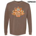 Brushstroke Autumn Turkey Long Sleeve Comfort Colors T-Shirt 'NLB' Hoodie, Sweatshirt | RetroVerseTees.com