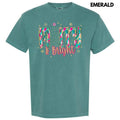 Brushstroke Merry & Bright Comfort Colors T-Shirt 'NLB' Hoodie, Sweatshirt | RetroVerseTees.com