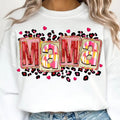 Brushstroke Not Glitter Mama Valentine Sweatshirt, Mama And Mini Valentines Day Sweatshirt, Valentine Heart Mama...