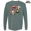 Brushstroke Shop Local Holiday Long Sleeve Comfort Colors T-Shirt Hoodie, Sweatshirt | RetroVerseTees.com