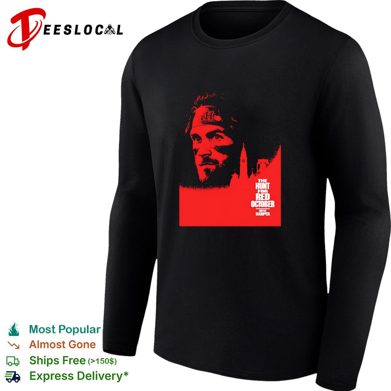 Bryce Harper the hunt for red October shirt